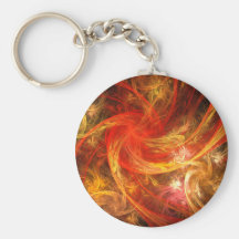 Art abstrait Keychain de tempête de feu Porte-clefs