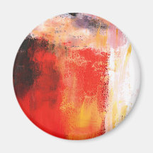Art abstrait moderne - art minimaliste aimant pour réfrigérateur