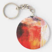 Art abstrait moderne - art minimaliste porte-clefs