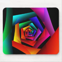 Art abstrait moderne frais mignon de fleur cosmiqu tapis de souris
