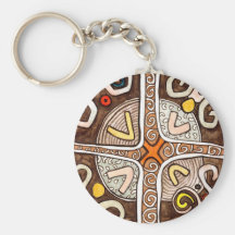 Art africain Keychain Porte-clés