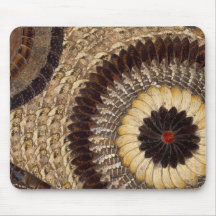 Art africain Mousepad - art déco d'aile de papillo Tapis De Souris