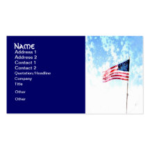 art américain de drapeau des USA de cartes de visi Modèle De Carte De Visite