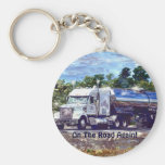 Art blanc Keychain de conducteurs de camion de bat Porte-clés