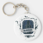 Art bleu de Bouddha Porte-clef