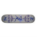 Art bleu de paix de tatouage skateboards personnalisés