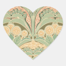art bontanical fleuri de nouveau d'art de jardin autocollants en cœur