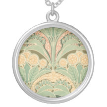 art bontanical fleuri de nouveau d'art de jardin collier personnalisé