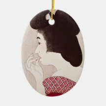Art classique japonais oriental frais de dame de g ornement
