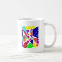 Art coloré de puissance tasse