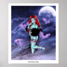 Art comique de style de dame fraîche de princesse  posters