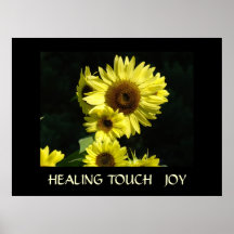 Art CURATIF de joie de TOURNESOLS de cadeaux d'art Poster