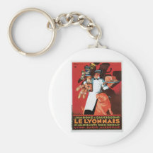 Art d'annonce de nourriture de Pork Ham Le Lyonnai Porte-clefs