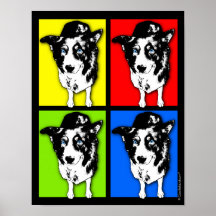 Art de bruit border collie posters