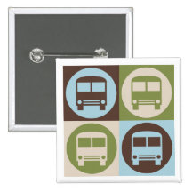 Art de bruit conduisant un autobus pin's
