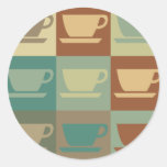 Art de bruit de café autocollants