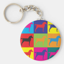 Art de bruit de chevaux porte-clef