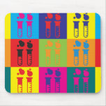 Art de bruit de chimie tapis de souris