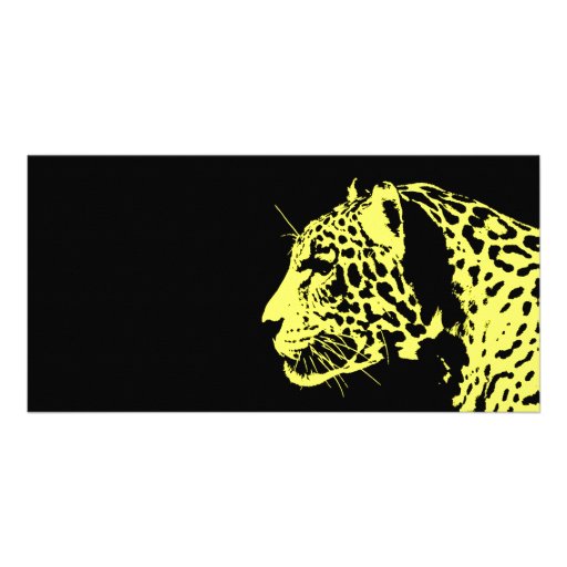 Art de bruit de Jaguar Photocarte Personnalisée