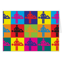 Art de bruit de massage cartes de vœux