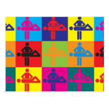 Art de bruit de massage cartes postales