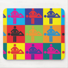 Art de bruit de massage tapis de souris