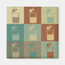 Art de bruit de microbiologie magnets