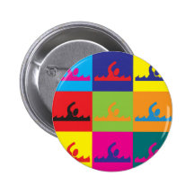 Art de bruit de natation badge