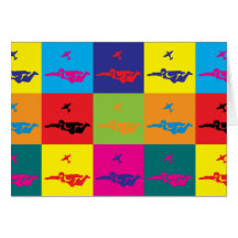 Art de bruit de parachutisme cartes de vœux