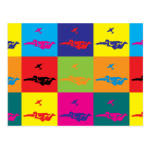Art de bruit de parachutisme cartes postales