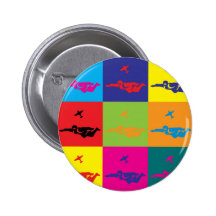 Art de bruit de parachutisme pin's avec agrafe