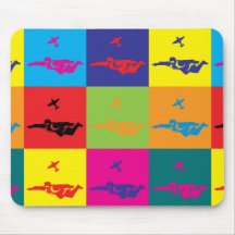 Art de bruit de parachutisme tapis de souris