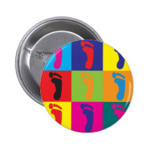 Art de bruit de pédicurie badges