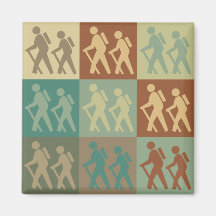 Art de bruit de randonnée magnets