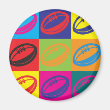 Art de bruit de rugby aimants