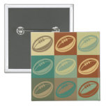 Art de bruit de rugby badges avec agrafe