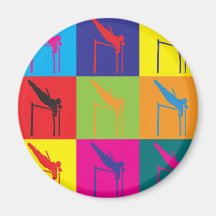 Art de bruit de saut à la perche magnets