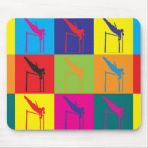 Art de bruit de saut à la perche tapis de souris