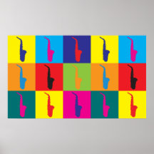 Art de bruit de saxophone posters