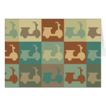 Art de bruit de scooter carte de vœux