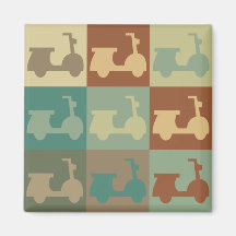 Art de bruit de scooter magnets pour réfrigérateur