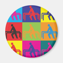 Art de bruit de thérapie magnets pour réfrigérateur