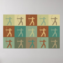 Art de bruit de tir à l'arc posters
