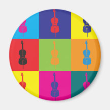 Art de bruit de violoncelle magnets pour réfrigérateur