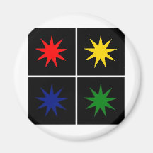 Art de bruit d'étoile V2 Magnets Pour Réfrigérateur