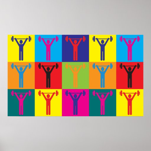 Art de bruit d'exercice posters