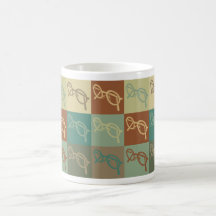 Art de bruit d'optique tasse à café