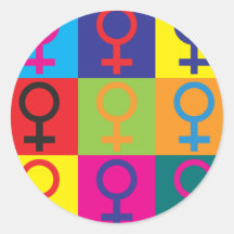 Art de bruit du féminisme adhésifs