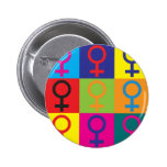 Art de bruit du féminisme pin's
