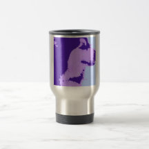 Art de bruit pourpre de Malamute Tasse À Café